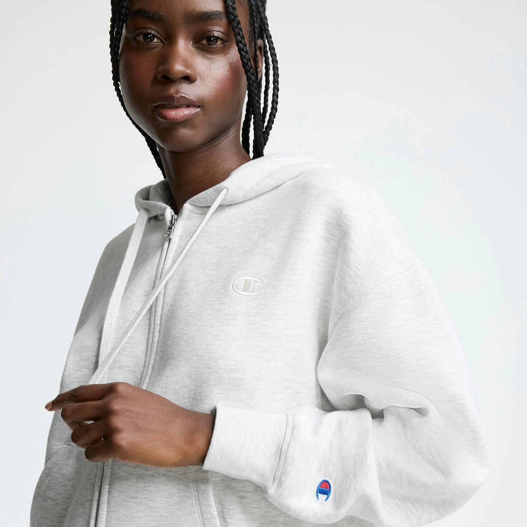 Powerblend Zip-Up Hoodie, C Logo sold by Champion product image thumbnail 2