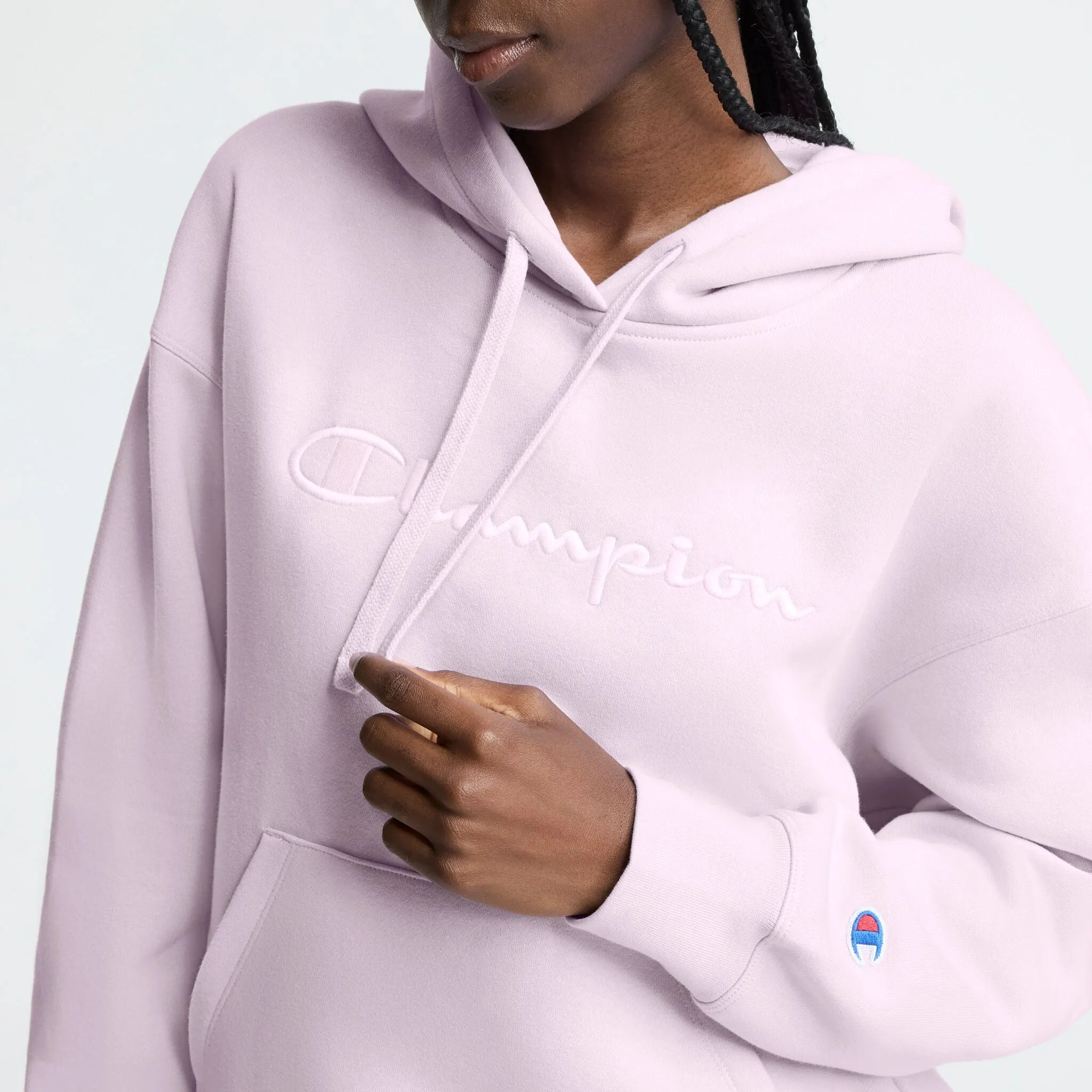 Powerblend Hoodie, Relaxed, Full Embroidered Script Logo sold by Champion product image thumbnail 4