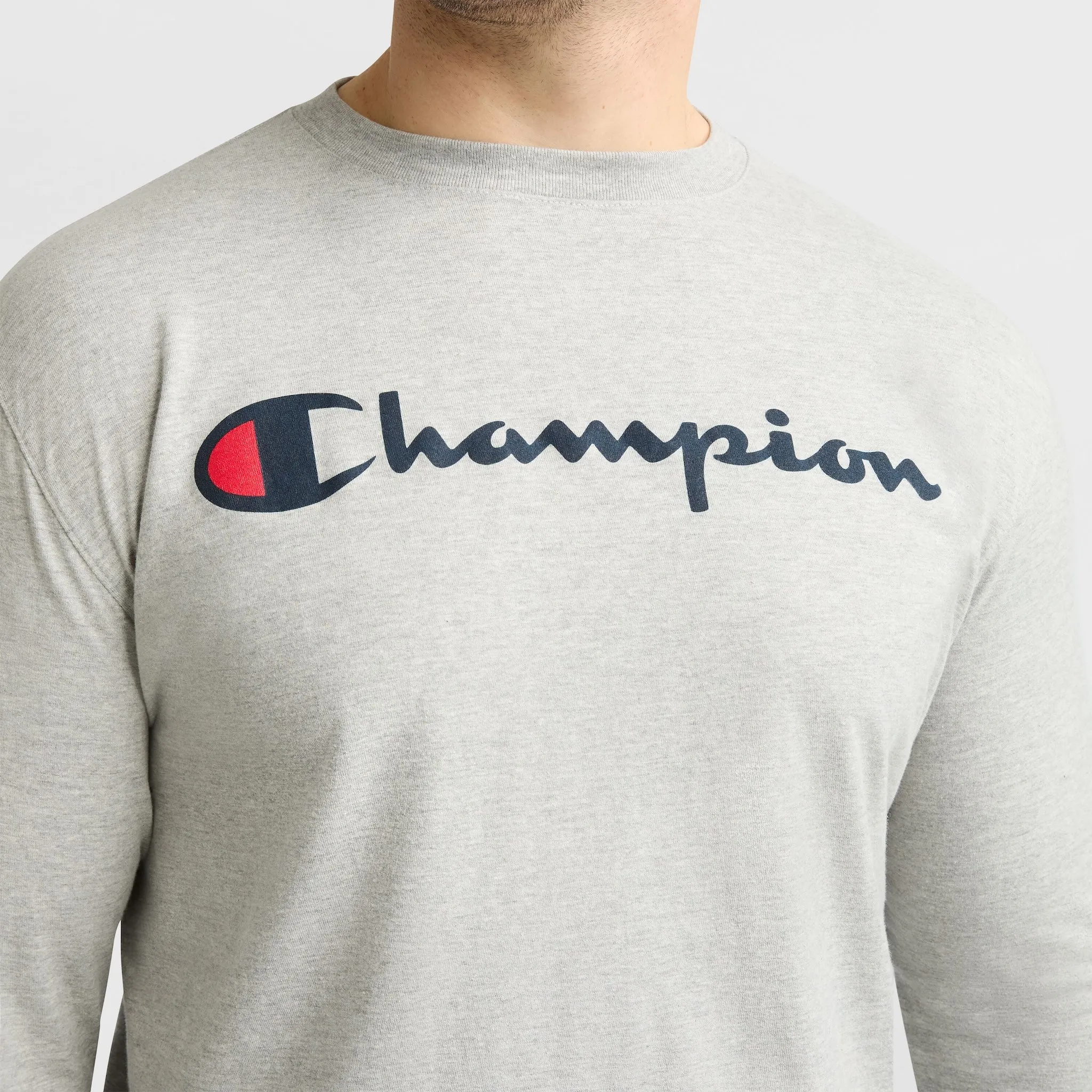 Classic Graphic Long-Sleeve T-Shirt, Script Logo - Big & Tall sold by Champion product image thumbnail 3