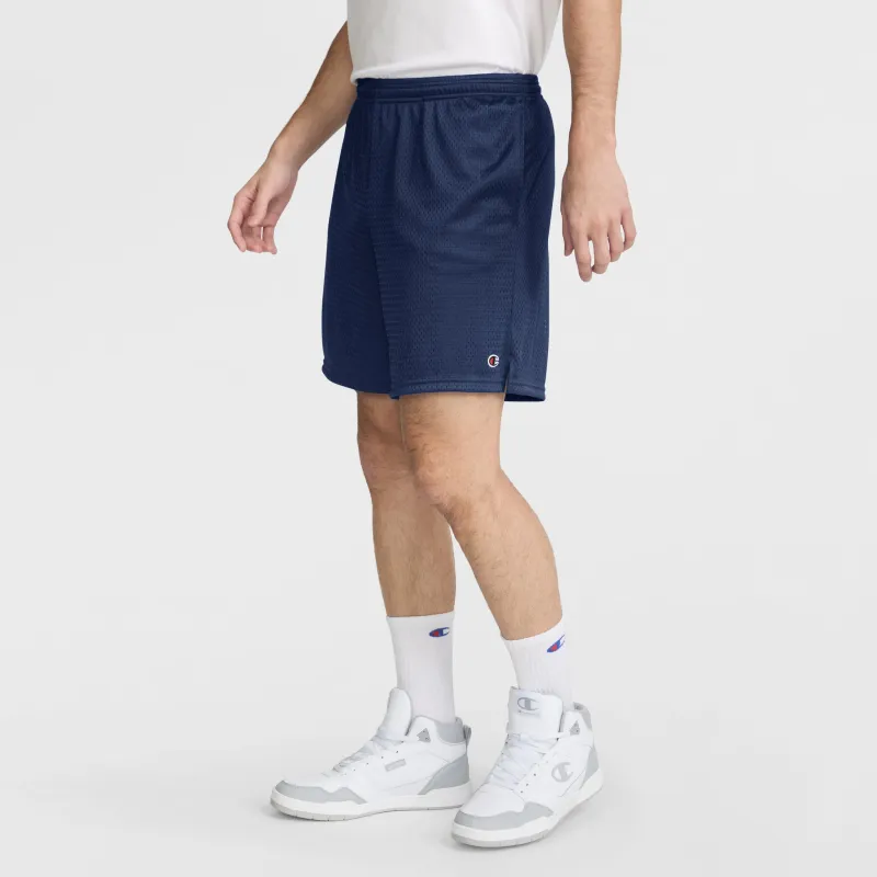 7" Classic Mesh Shorts, C Logo made by Champion
