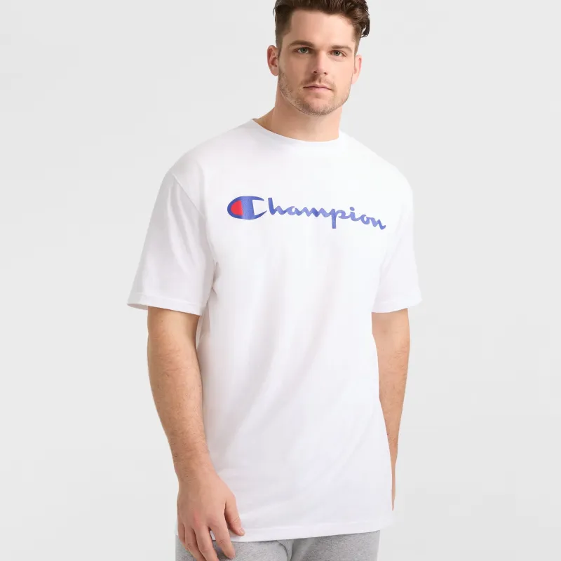 Classic Graphic T-Shirt, Script Logo - Big & Tall sold by Champion