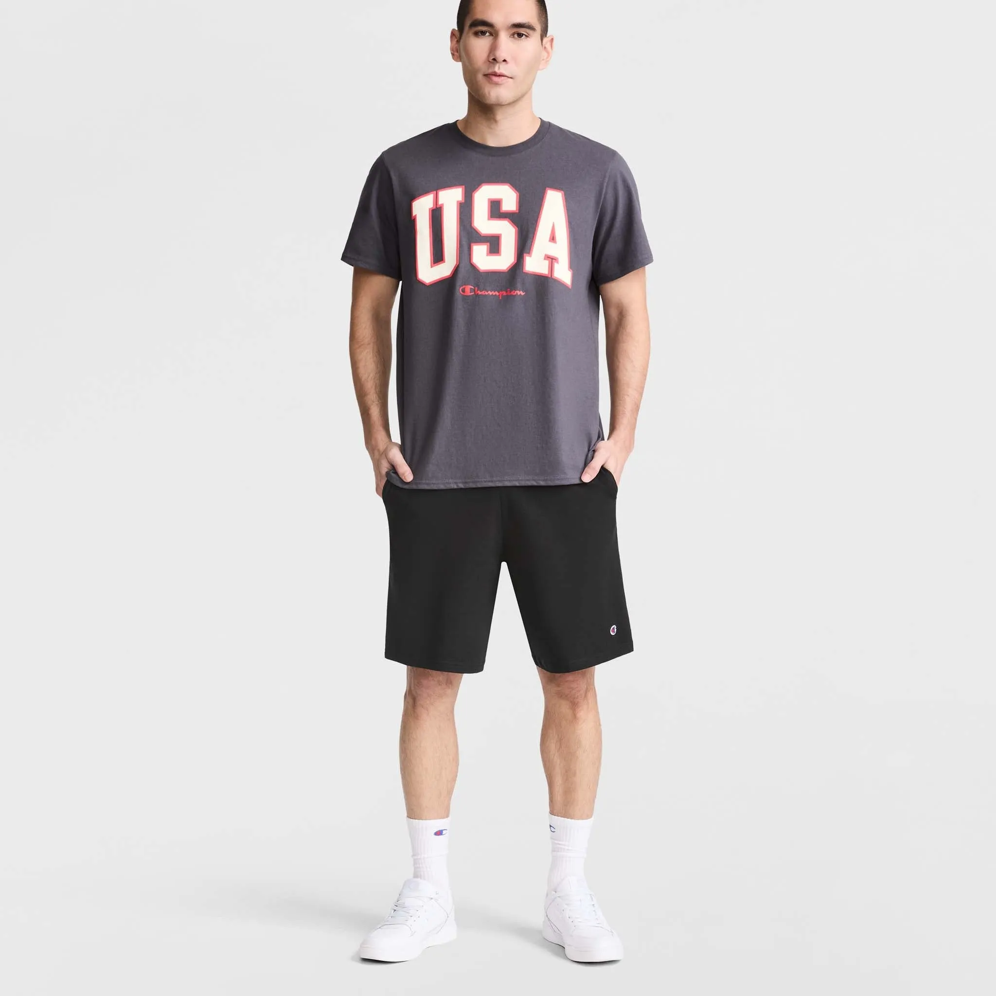 9" Lightweight Lounge Shorts, C Patch Logo sold by Champion product image thumbnail 4