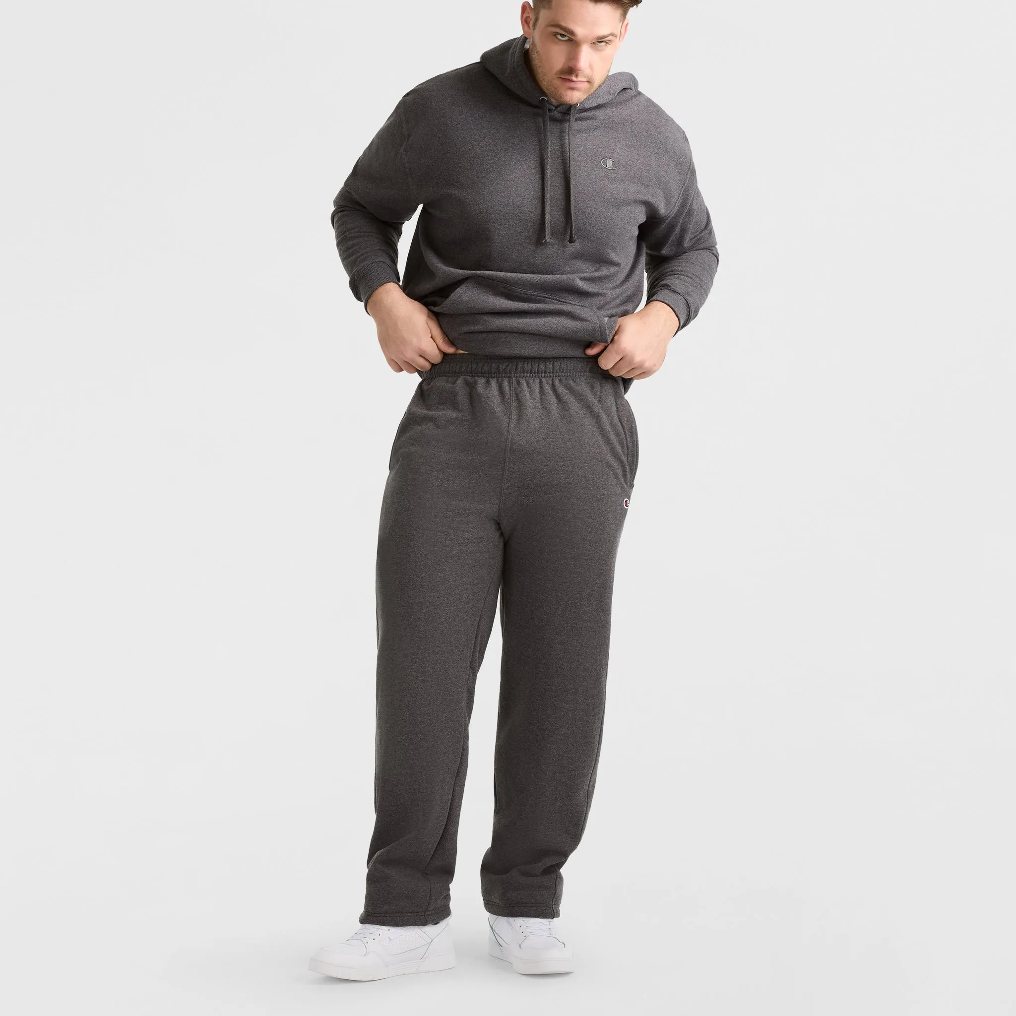 Powerblend Sweatpants, Open Hem, C Logo - Big & Tall sold by Champion product image thumbnail 4