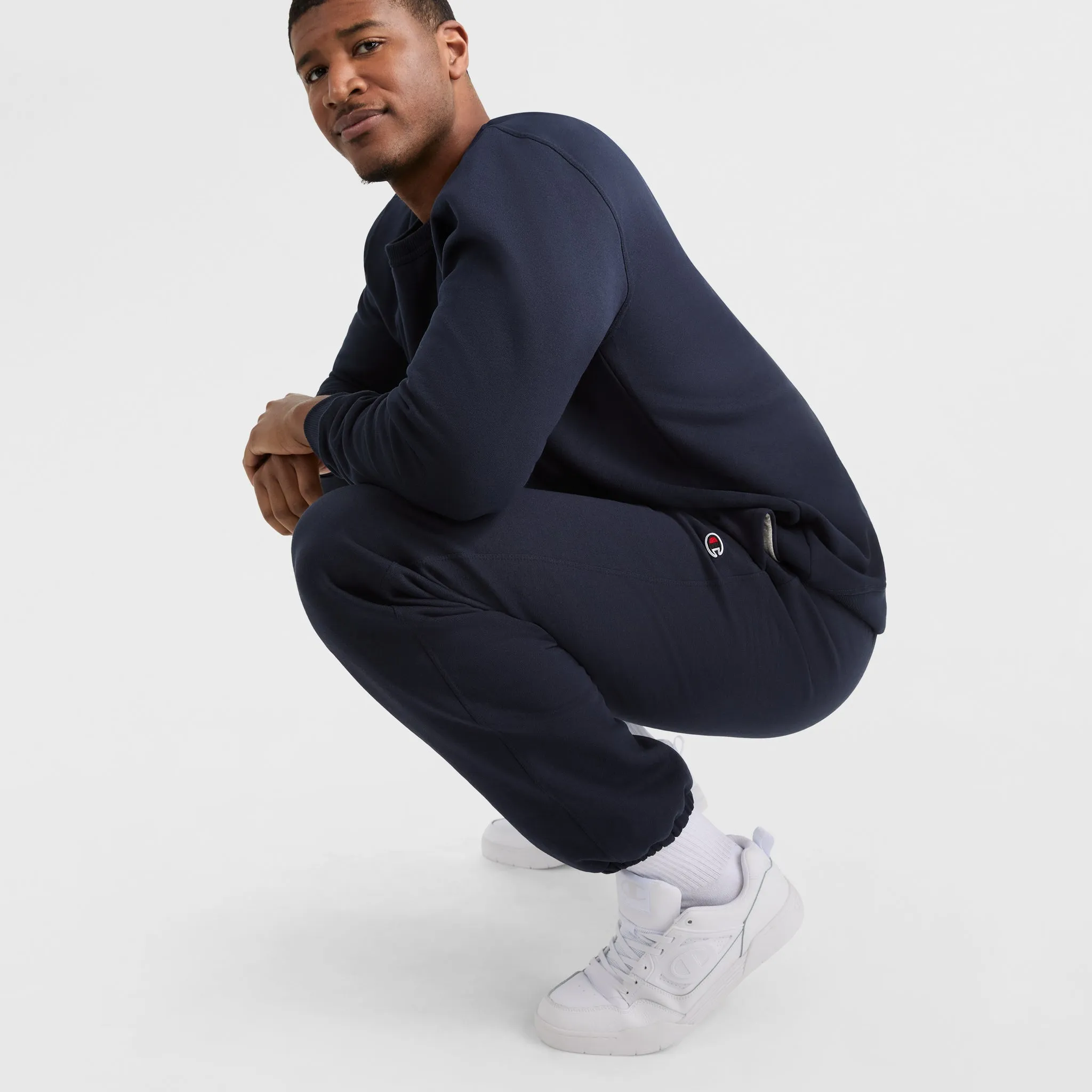 Powerblend Sweatpants, Cinched Hem, C Logo - Big & Tall sold by Champion product image thumbnail 4