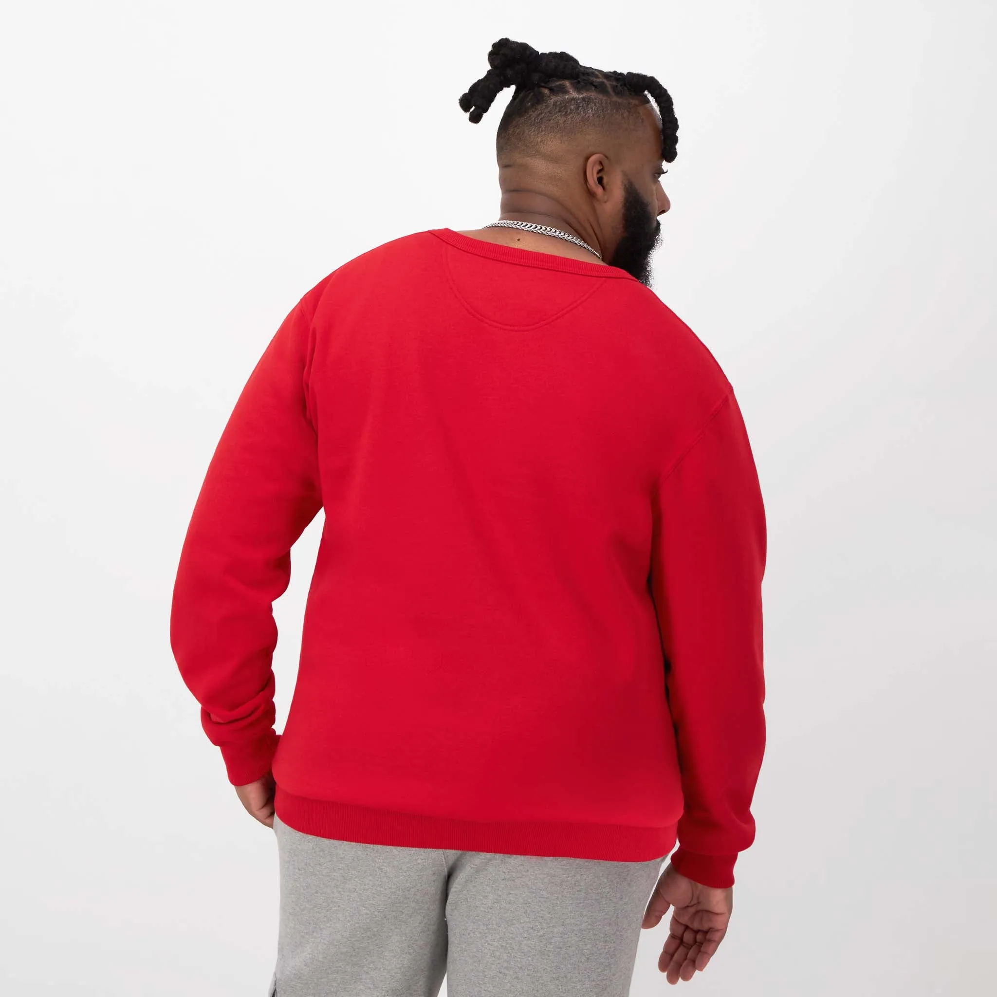 Powerblend Crewneck Sweatshirt, Script Logo - Big & Tall sold by Champion product image thumbnail 3