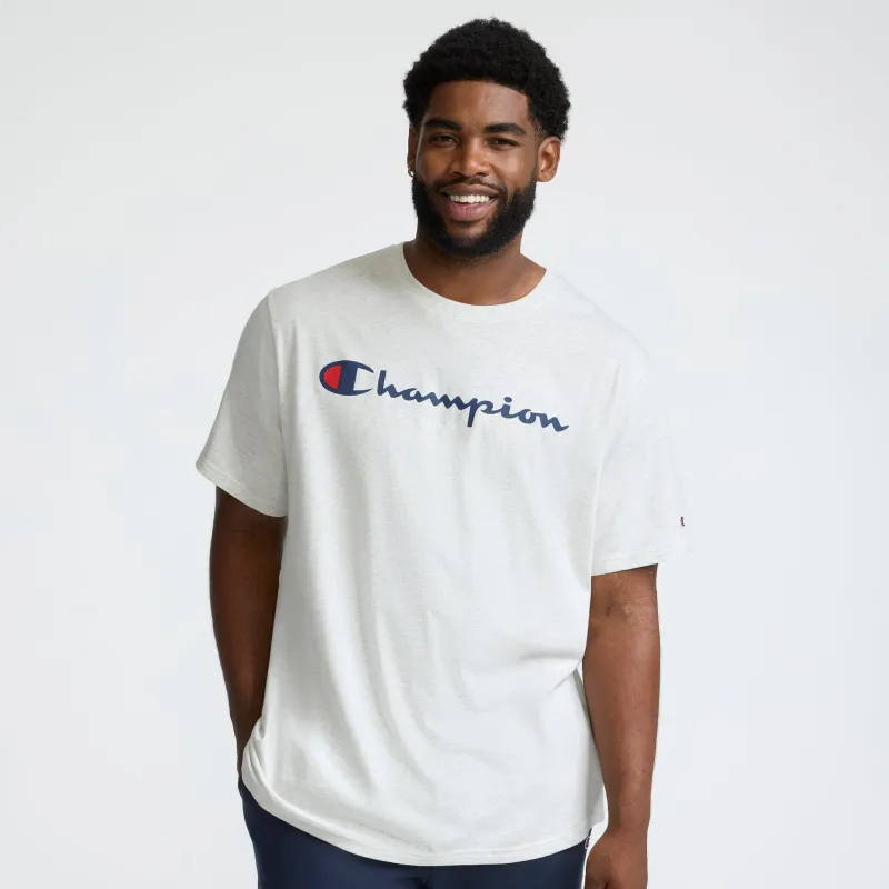 Classic Graphic T-Shirt, Script Logo - Big & Tall sold by Champion