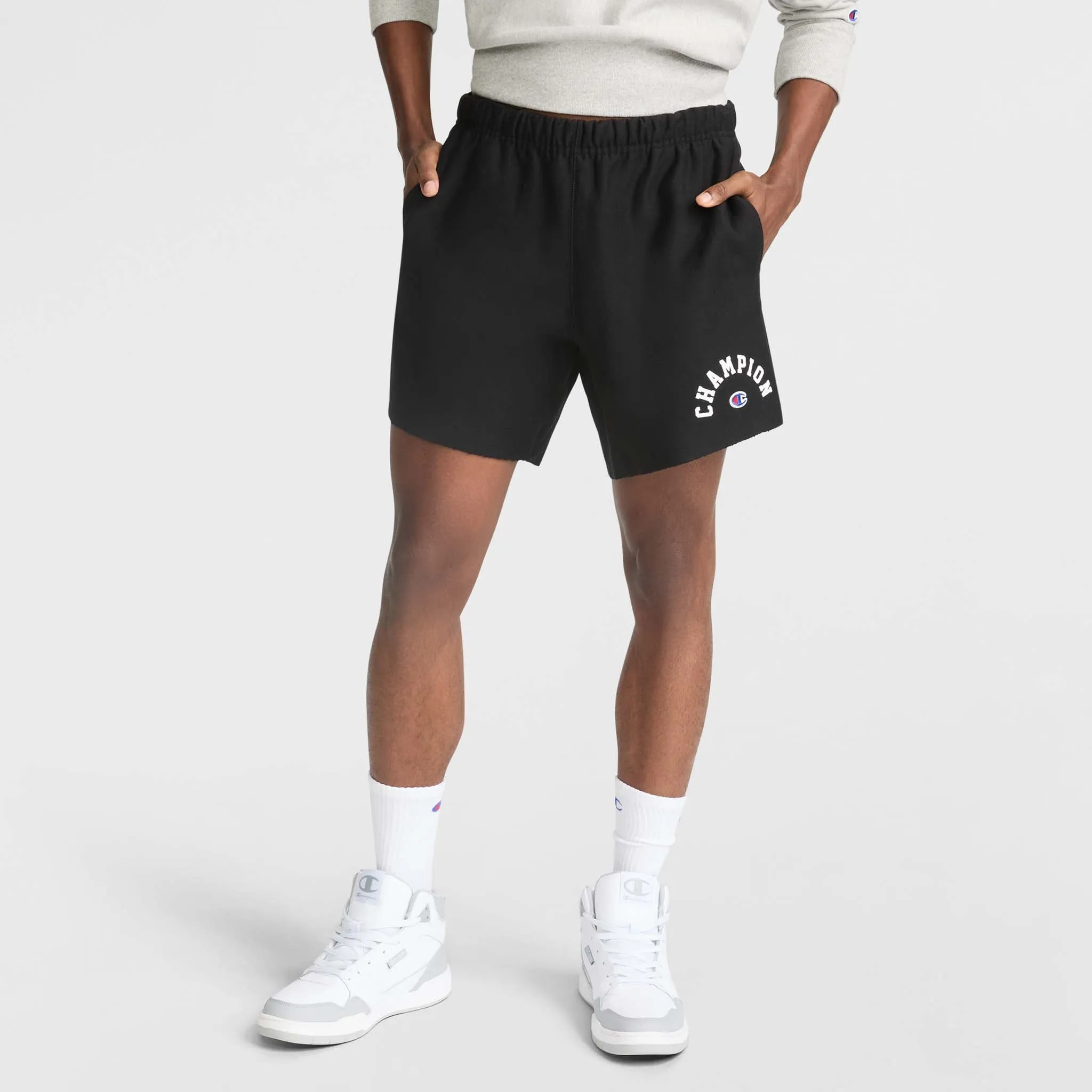 7" Reverse Weave Relay Cut Off Shorts, Arch Logo sold by Champion