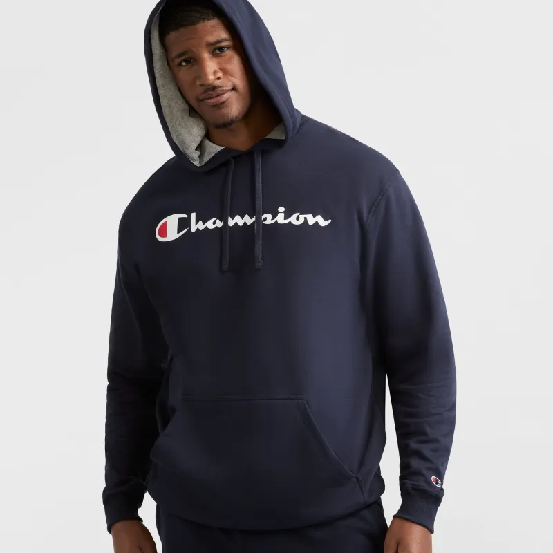 Powerblend Hoodie, Script Logo - Big & Tall sold by Champion