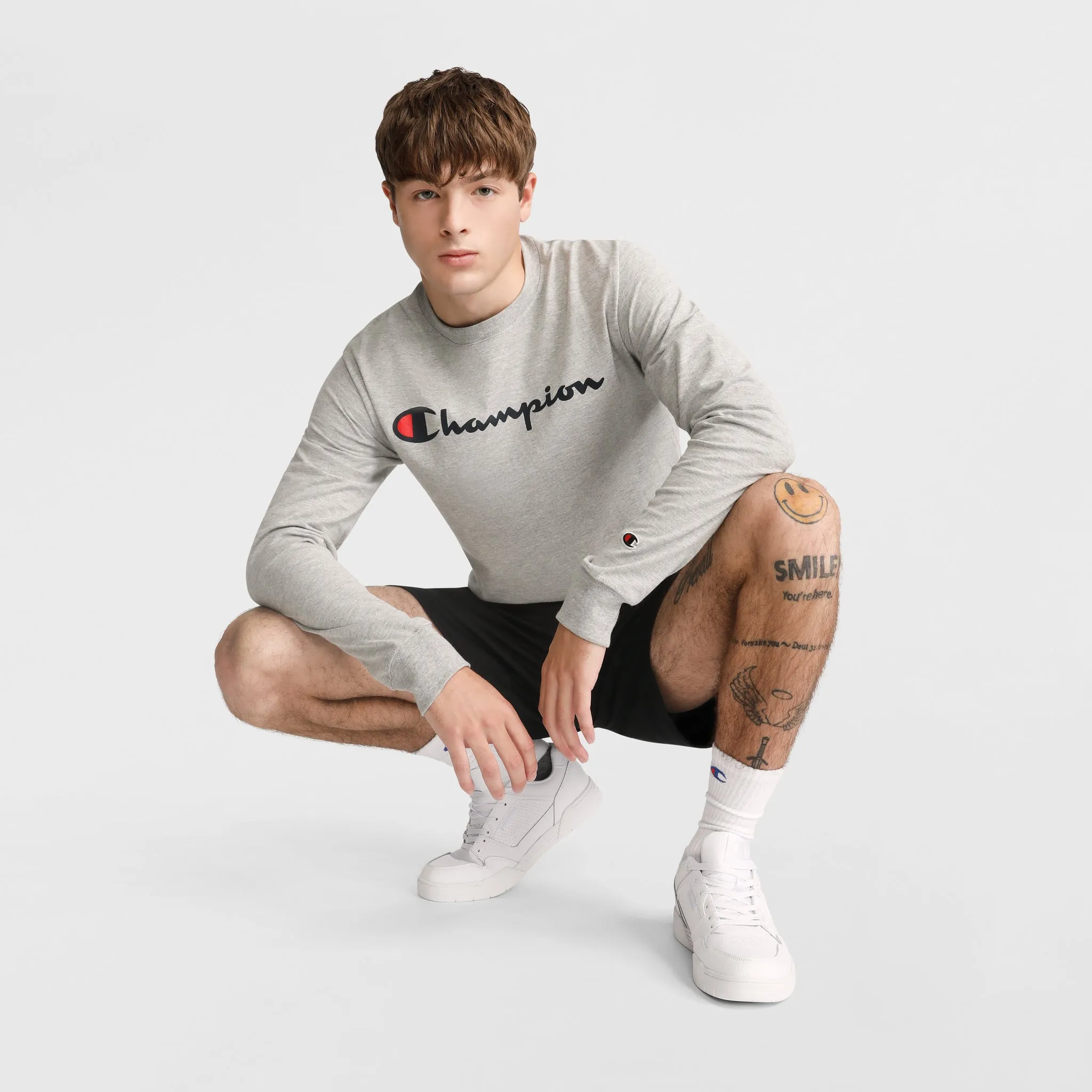 Classic Graphic Long-Sleeve T-Shirt, Script Logo sold by Champion product image thumbnail 4