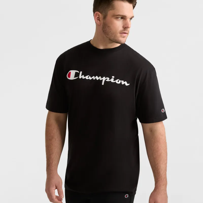 Classic Graphic T-Shirt, Script Logo - Big & Tall sold by Champion