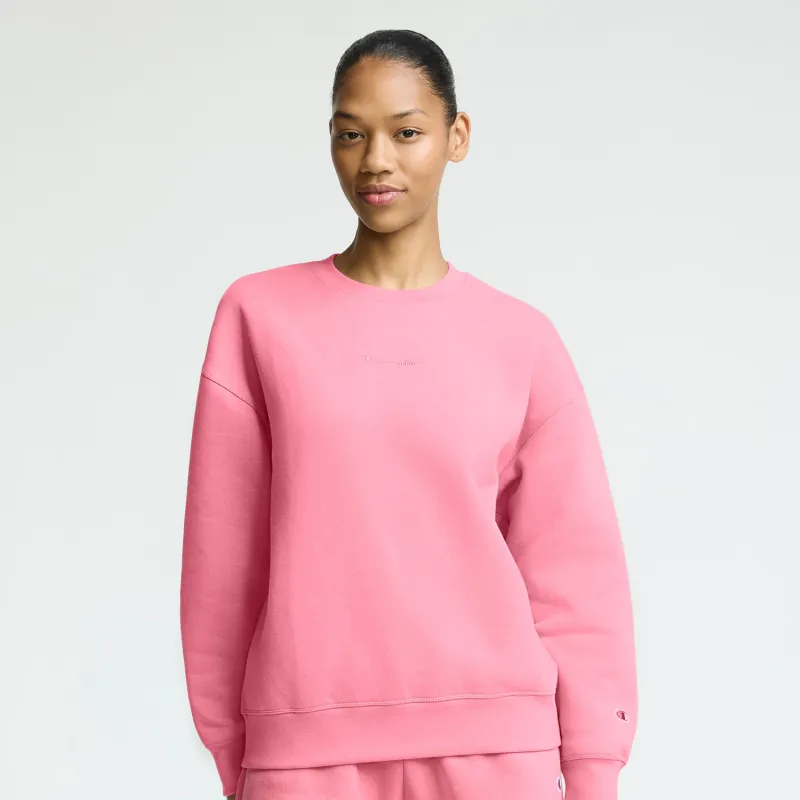 Powerblend Crewneck Sweatshirt, Embroidered Script Logo made by Champion