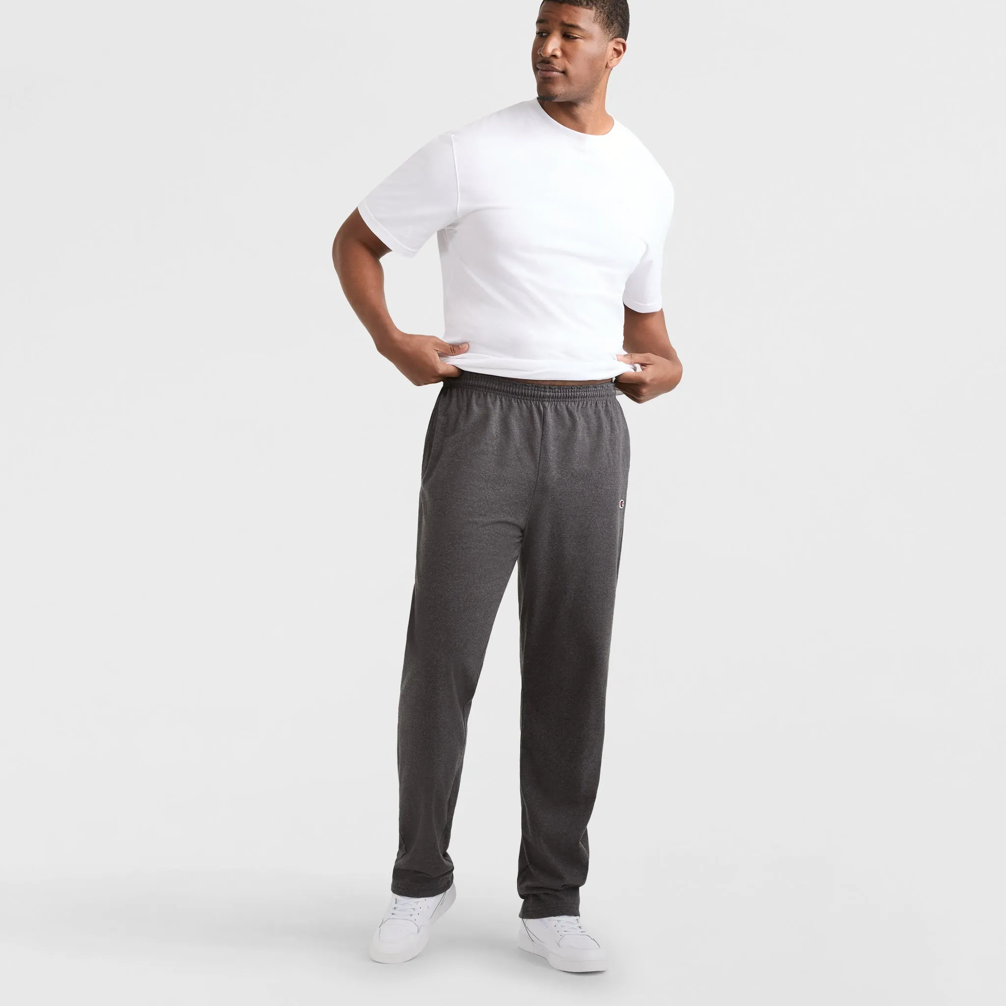 Lightweight Lounge Pants, Open Hem, C Logo - Big & Tall sold by Champion product image thumbnail 4