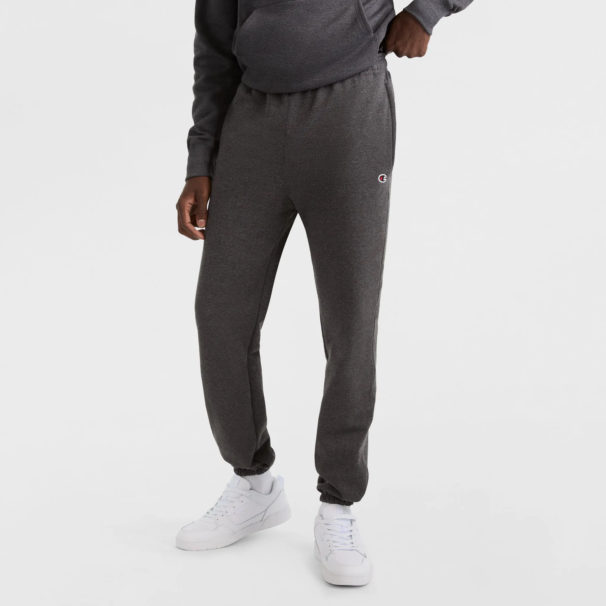 Powerblend Sweatpants, Relaxed Hem, C Logo sold by Champion