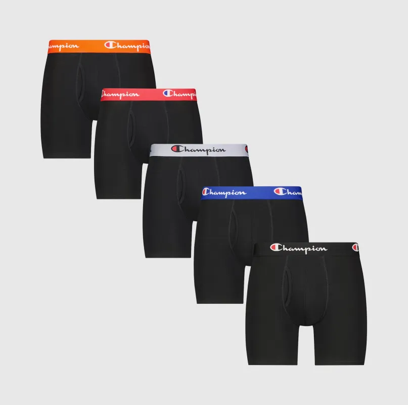 Cotton Stretch Boxer Brief - 5 Pack sold by Champion