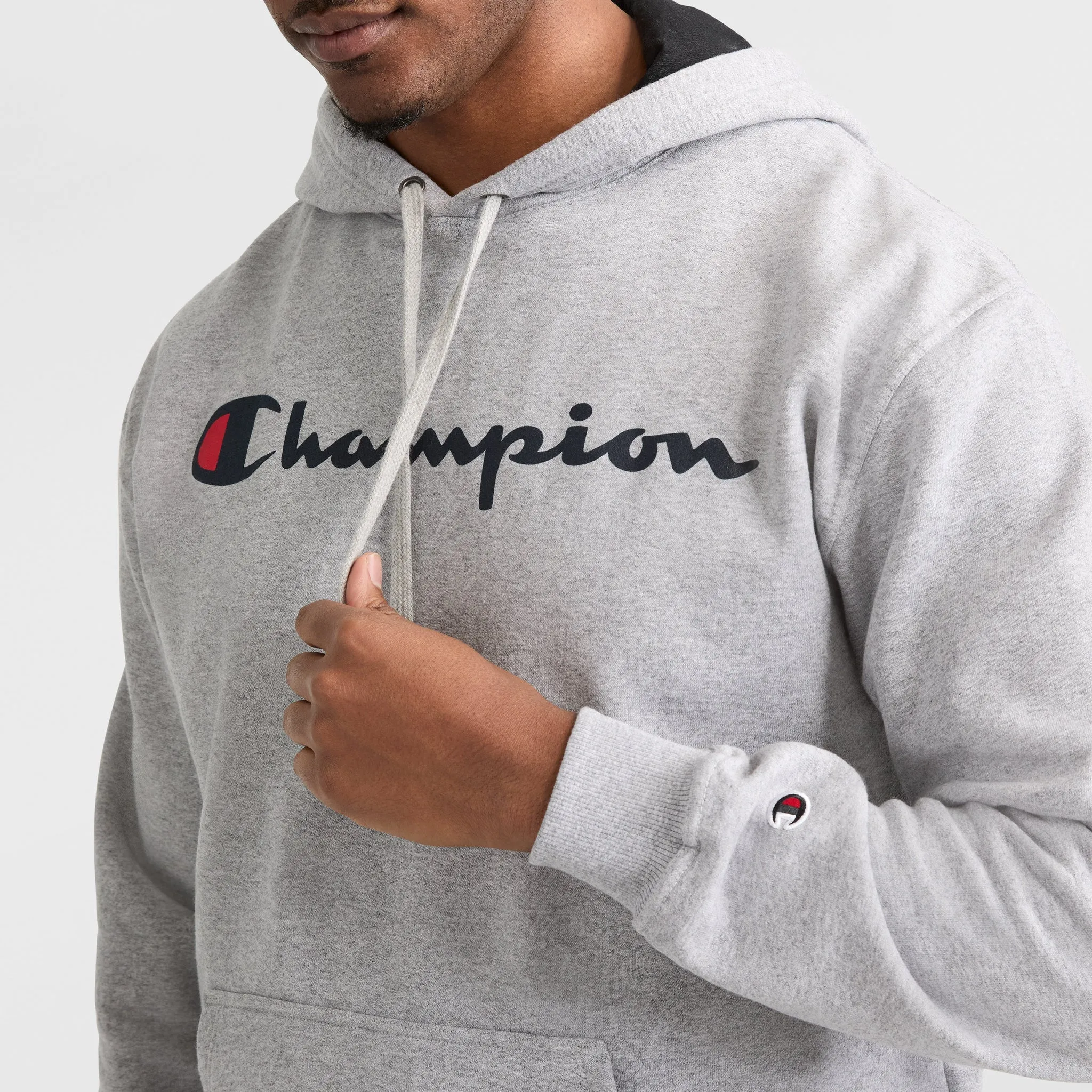 Powerblend Hoodie, Script Logo - Big & Tall sold by Champion product image thumbnail 3
