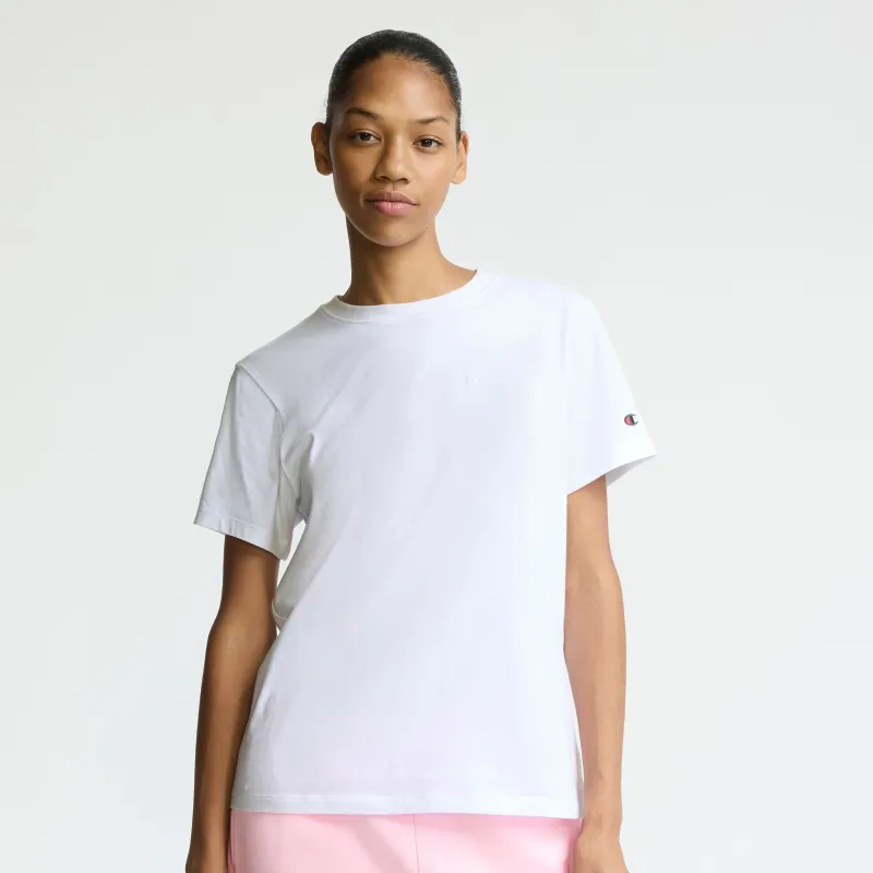 Tonal Small Script S/S Classic Crew Tee made by Champion