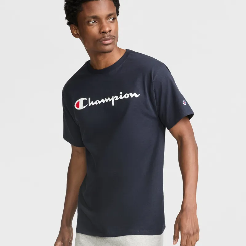 Classic Graphic T-Shirt, Script Logo sold by Champion