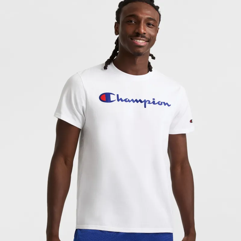 Classic Graphic T-Shirt, Script Logo sold by Champion
