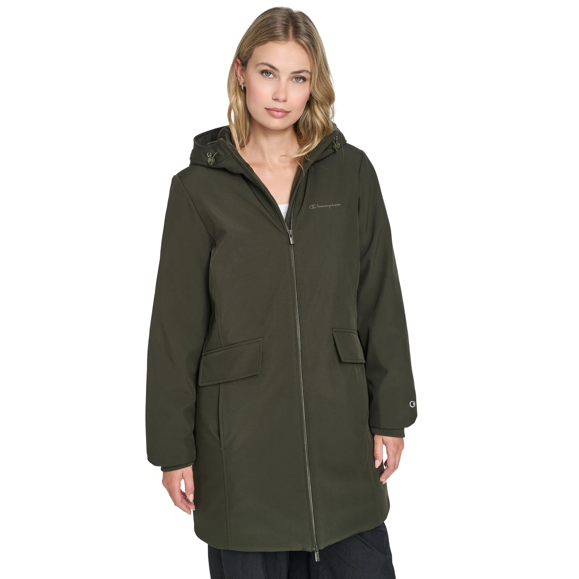 Hooded Midlength Parka With Princess Seams sold by Champion product image thumbnail 4