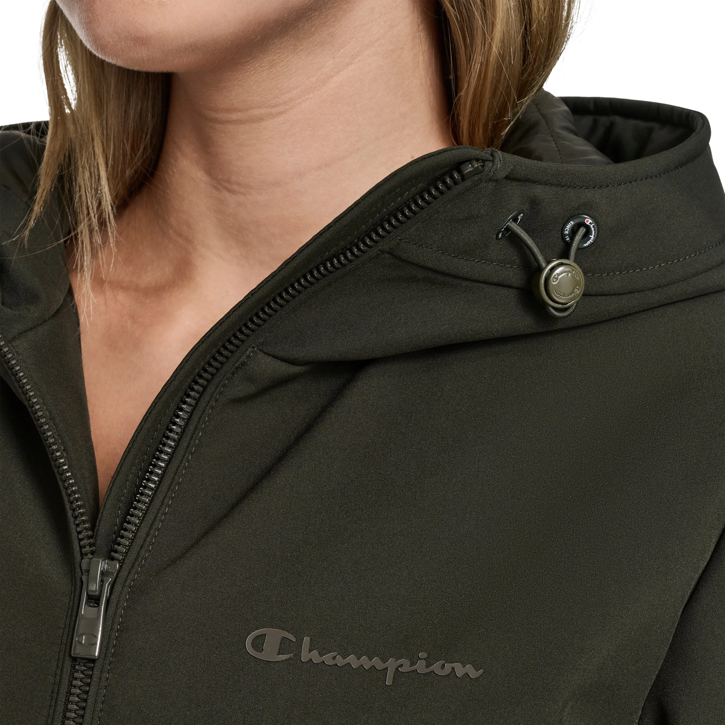 Hooded Midlength Parka With Princess Seams sold by Champion