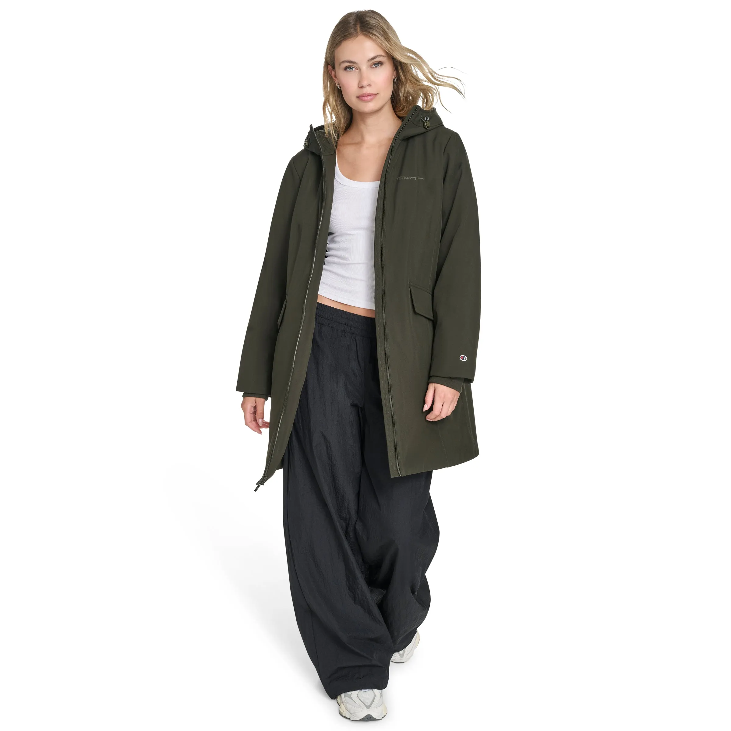 Hooded Midlength Parka With Princess Seams sold by Champion product image thumbnail 5