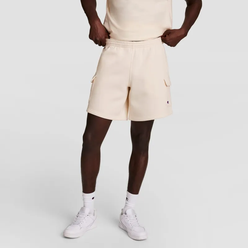 8" Fleece Cargo Short, C Logo made by Champion