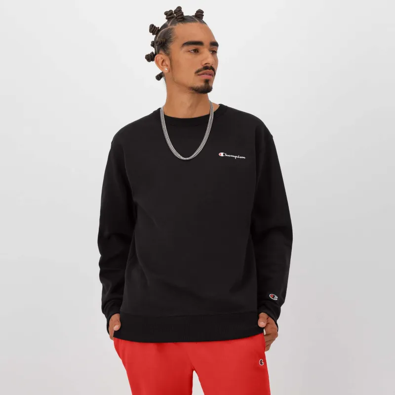 Powerblend Crewneck Sweatshirt, Left Script Logo made by Champion