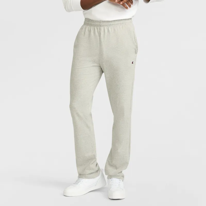 Lightweight Lounge Pants, Open Hem, C Logo made by Champion