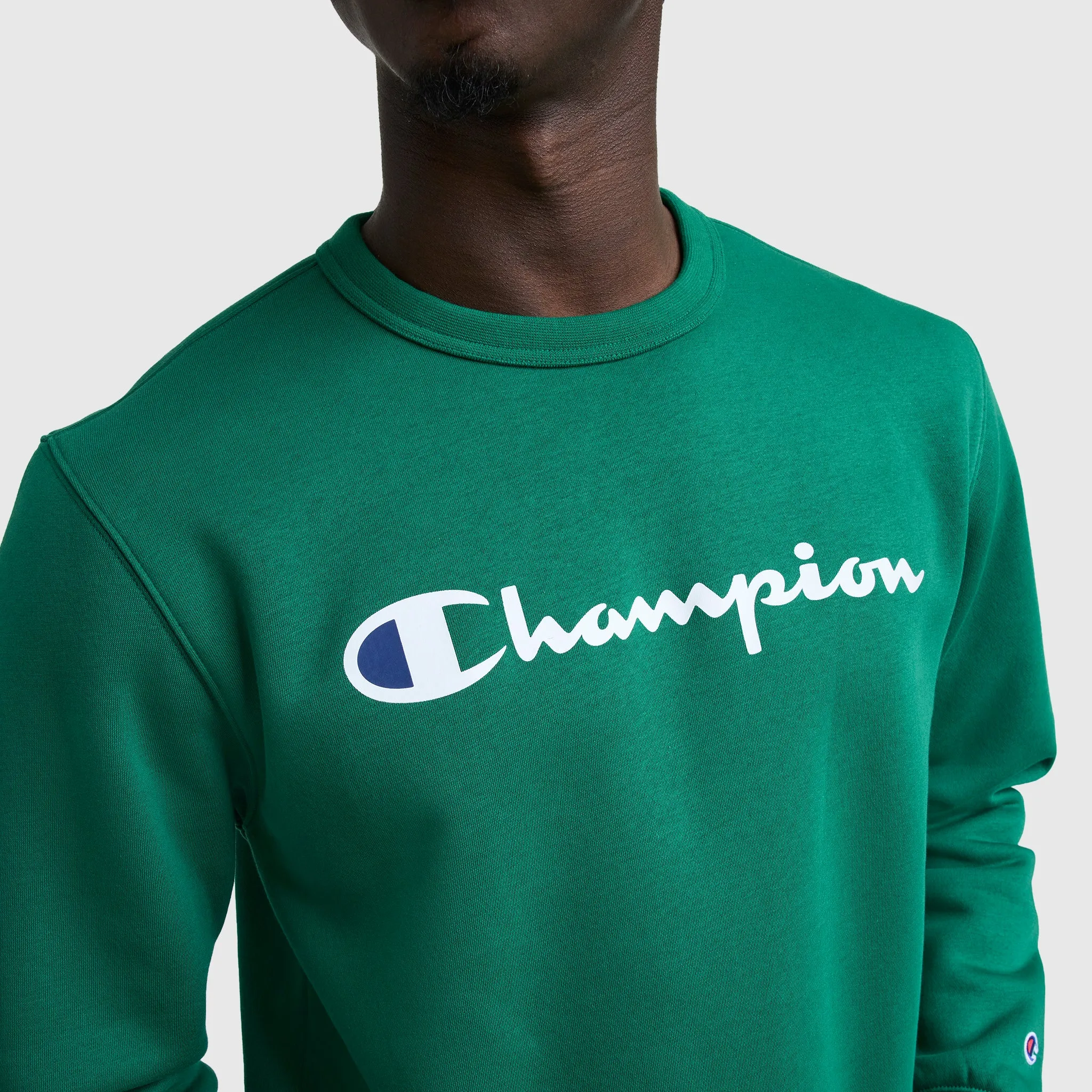 Powerblend Crewneck Sweatshirt, Classic Script Logo sold by Champion product image thumbnail 4