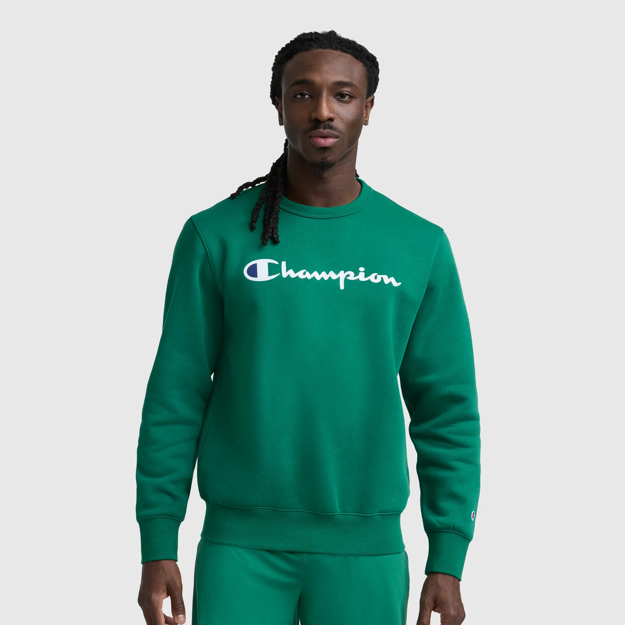 Powerblend Crewneck Sweatshirt, Classic Script Logo sold by Champion