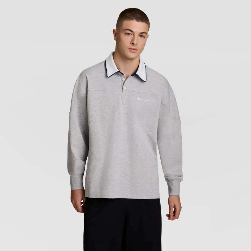 Gridiron Long Sleeve Rugby, Script Logo made by Champion