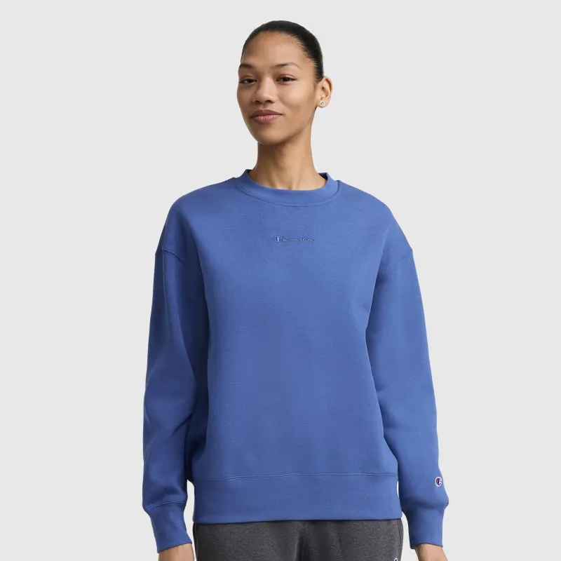 Powerblend Crewneck Sweatshirt, Embroidered Script Logo made by Champion