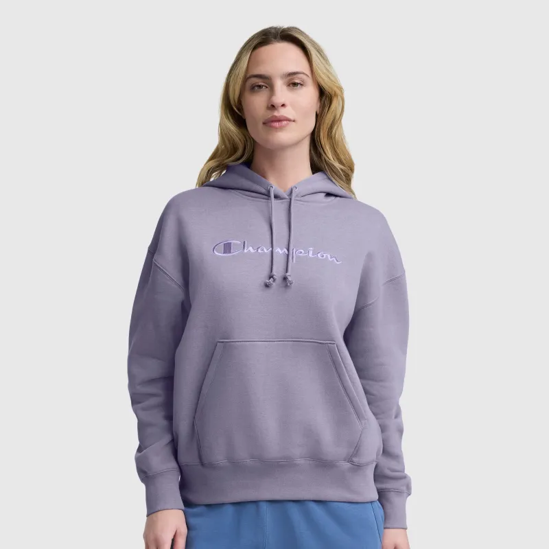 Tonal Script Freshman Powerblend Hoodie made by Champion