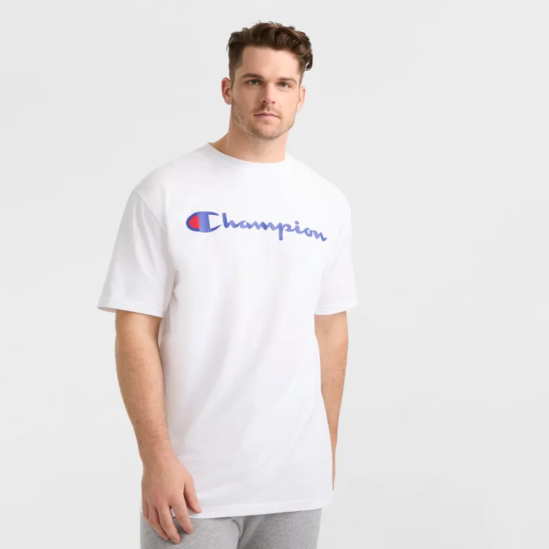 Classic Graphic T-Shirt, Script Logo - Big & Tall sold by Champion