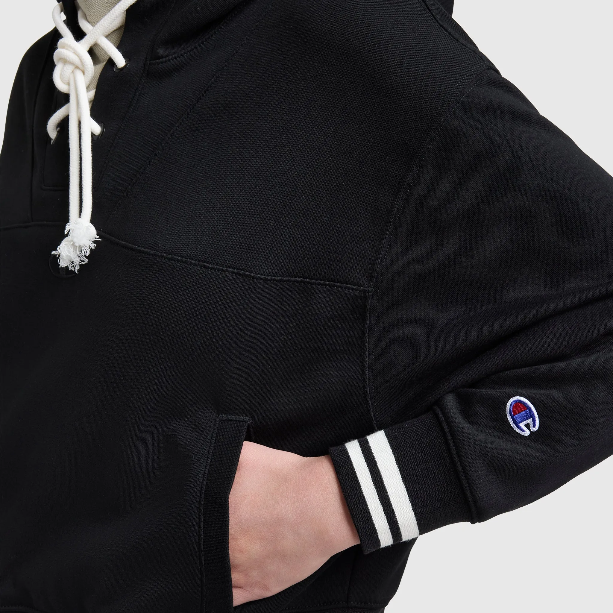 Tackle Lace Front Hoodie, Tonal Embroidered C Logo sold by Champion product image thumbnail 4