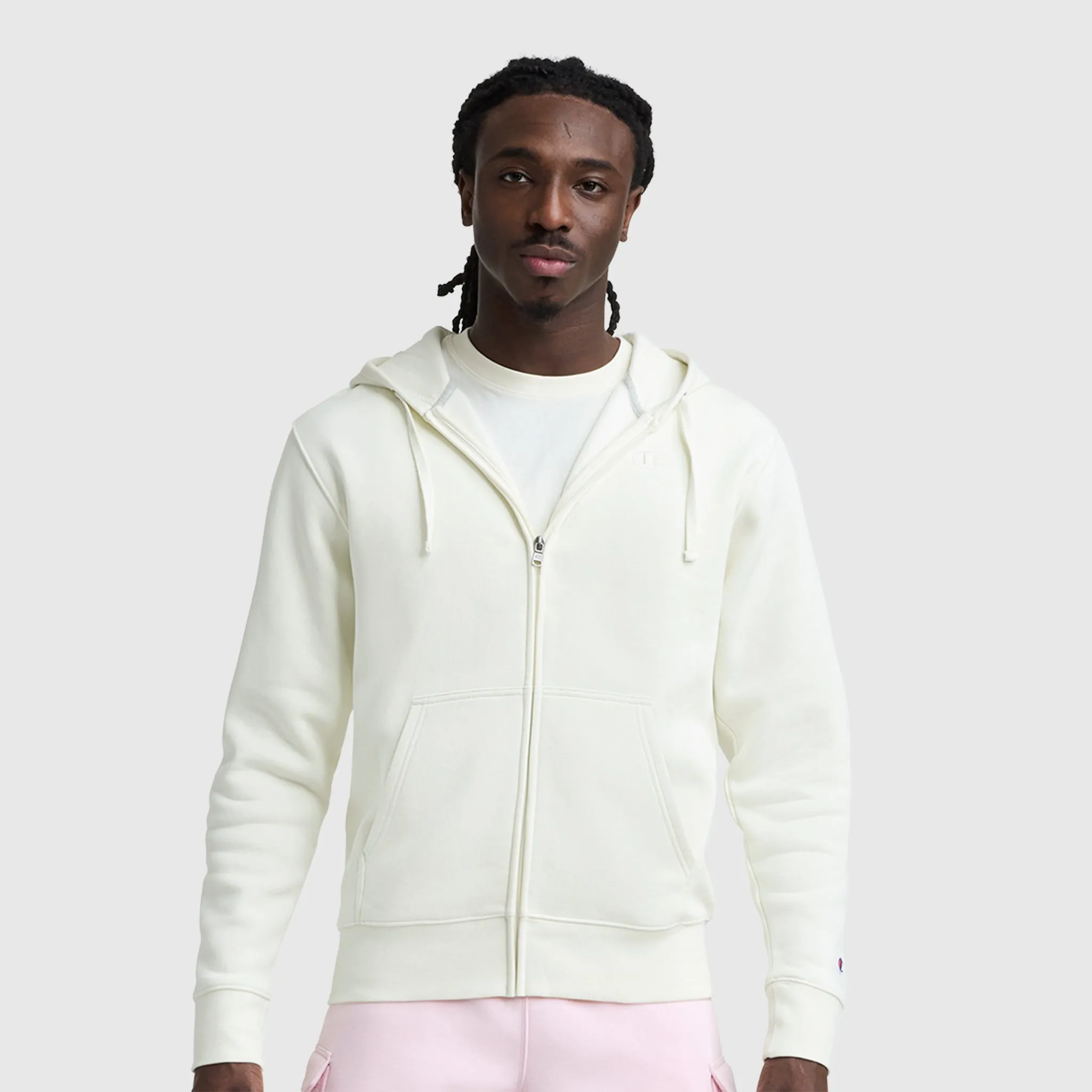 Powerblend Full-Zip Hoodie, C Logo sold by Champion