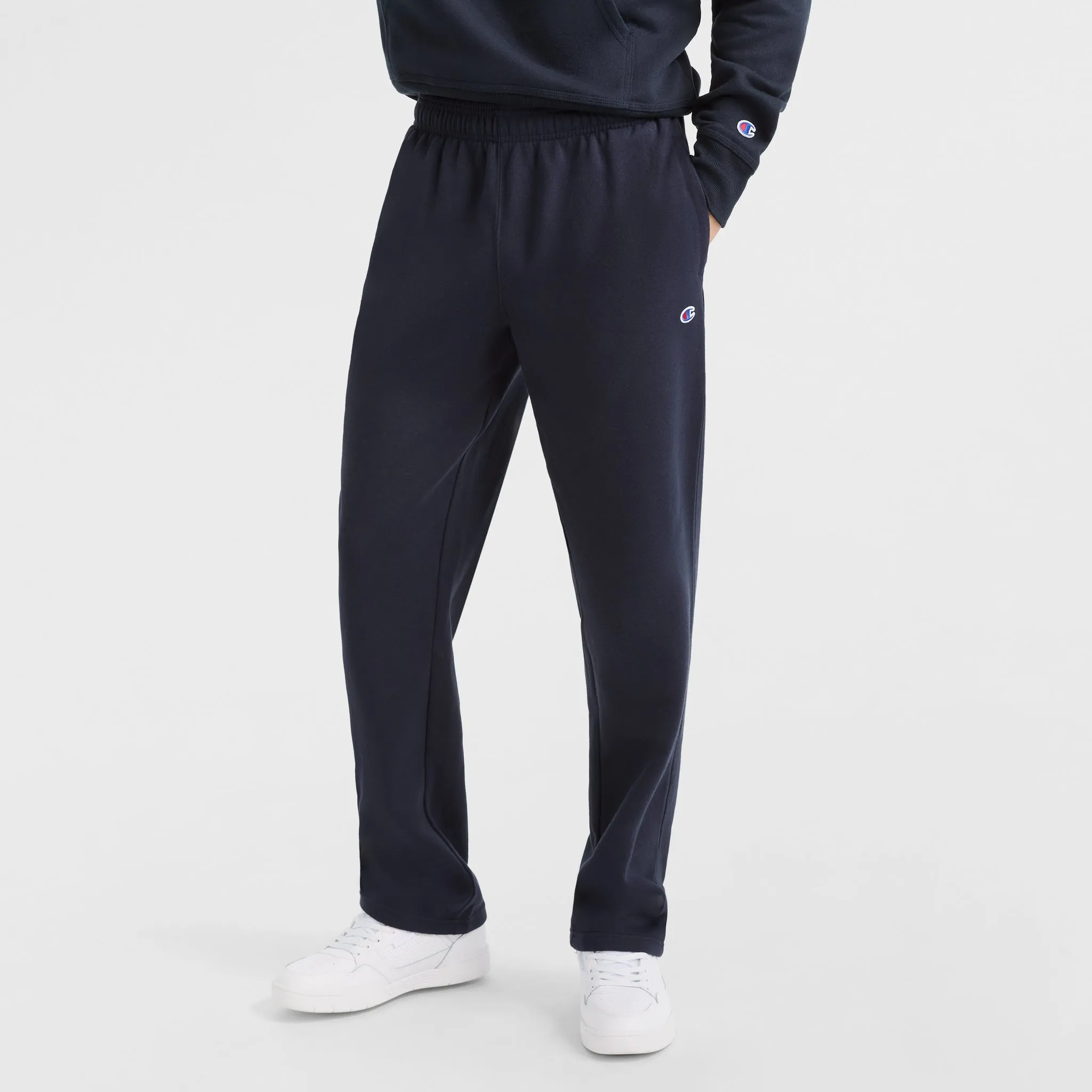 Powerblend Sweatpants, Open Hem, C Logo sold by Champion