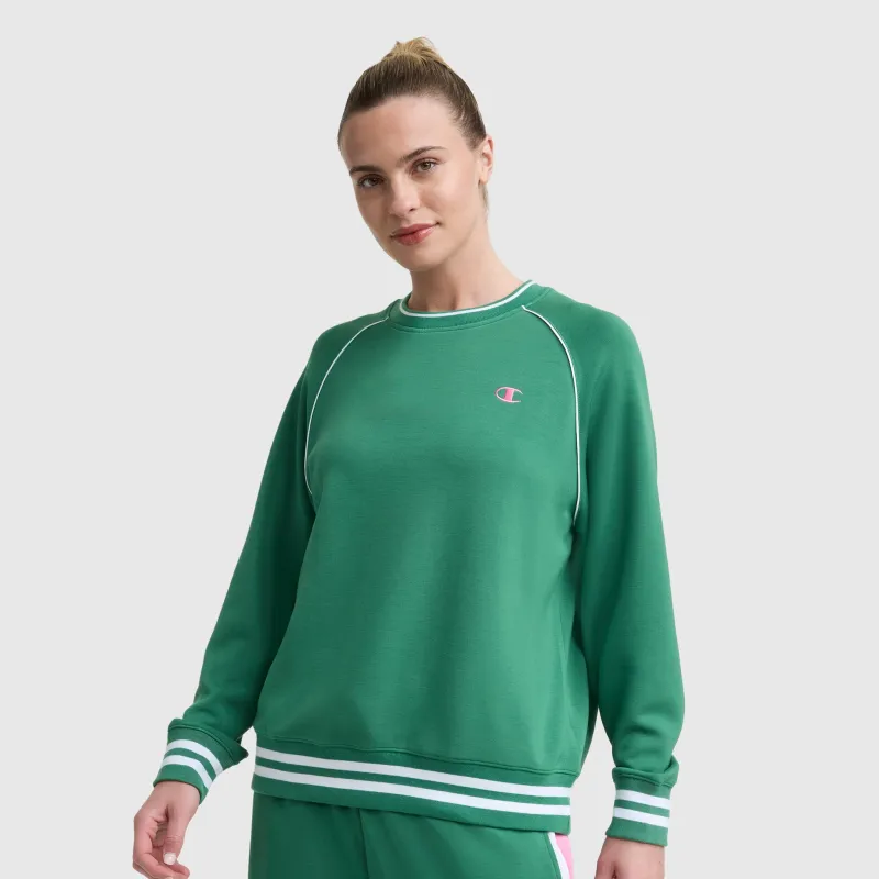 Tennis Court Raglan Crewneck, C Logo made by Champion