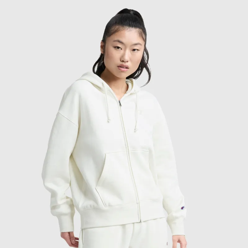 Powerblend Fleece Zip-Up Hoodie, C Logo made by Champion