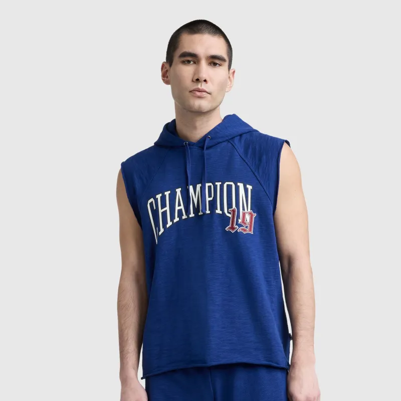 Modern Retro Washed Sleeveless Hoodie, C Logo made by Champion