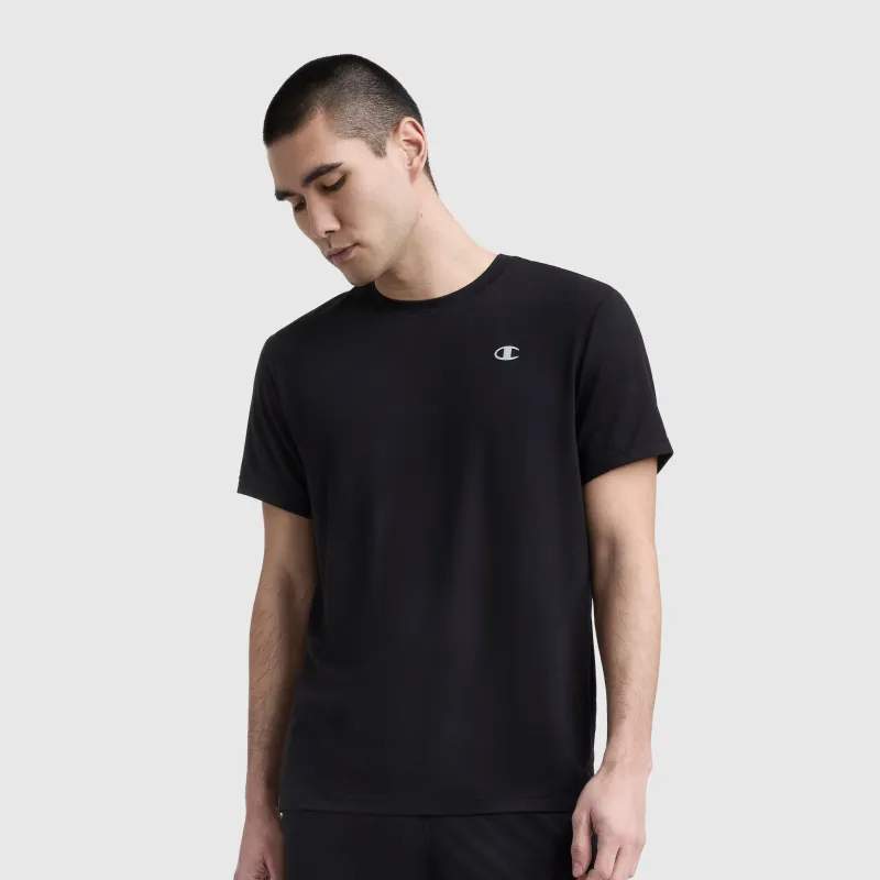 Sport Crewneck T-Shirt, Script Logo made by Champion