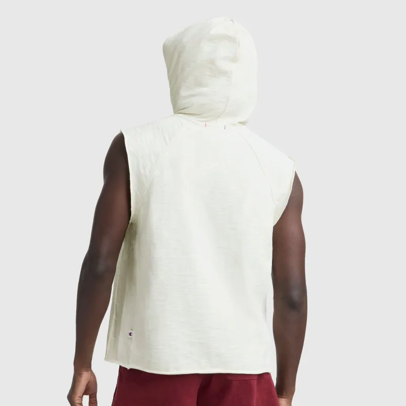 Modern Retro Washed Sleeveless Hoodie, C Logo made by Champion