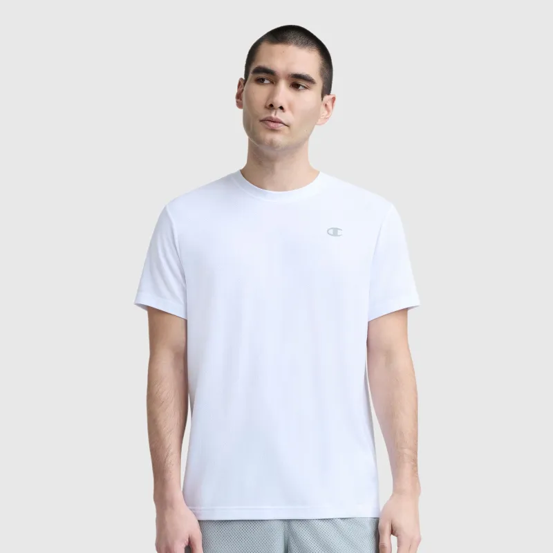 Sport Crewneck T-Shirt, Script Logo made by Champion