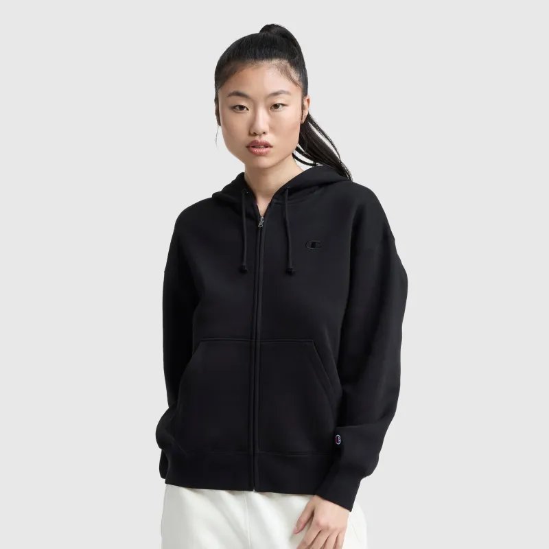 Powerblend Fleece Zip-Up Hoodie, C Logo made by Champion