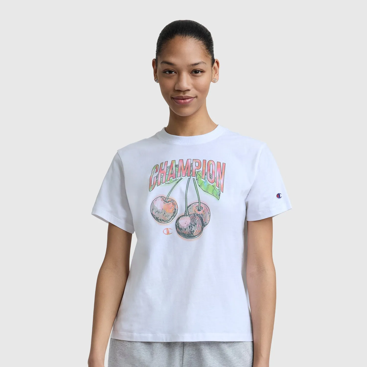 Cherry On Top Graphic T-Shirt, C Logo sold by Champion