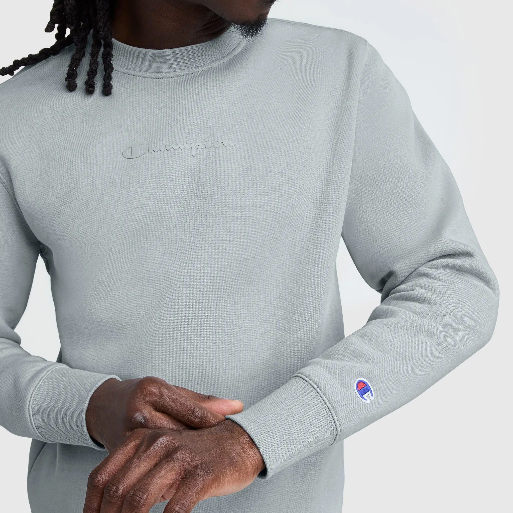 Powerblend Crewneck Sweatshirt, Tonal Script Logo sold by Champion product image thumbnail 4