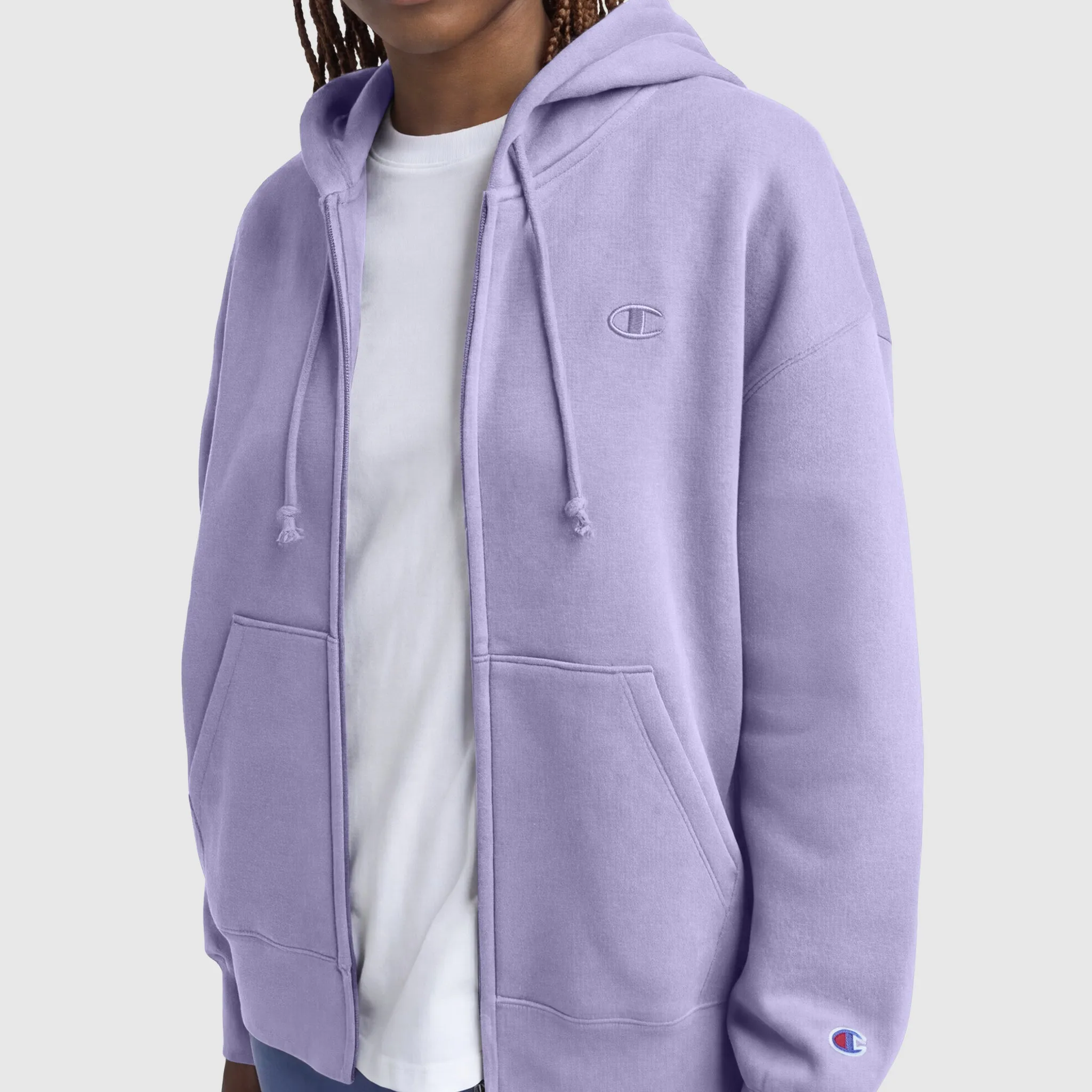 Powerblend Fleece Zip-Up Hoodie, C Logo sold by Champion product image thumbnail 4