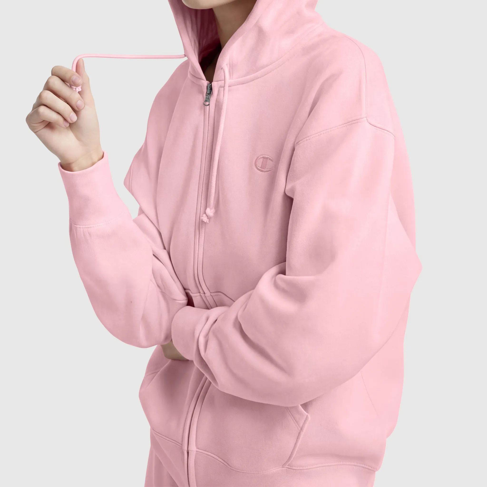 Powerblend Fleece Zip-Up Hoodie, C Logo sold by Champion product image thumbnail 4