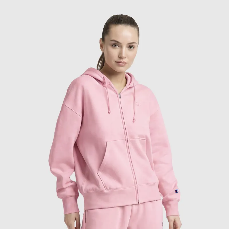 Powerblend Fleece Zip-Up Hoodie, C Logo made by Champion