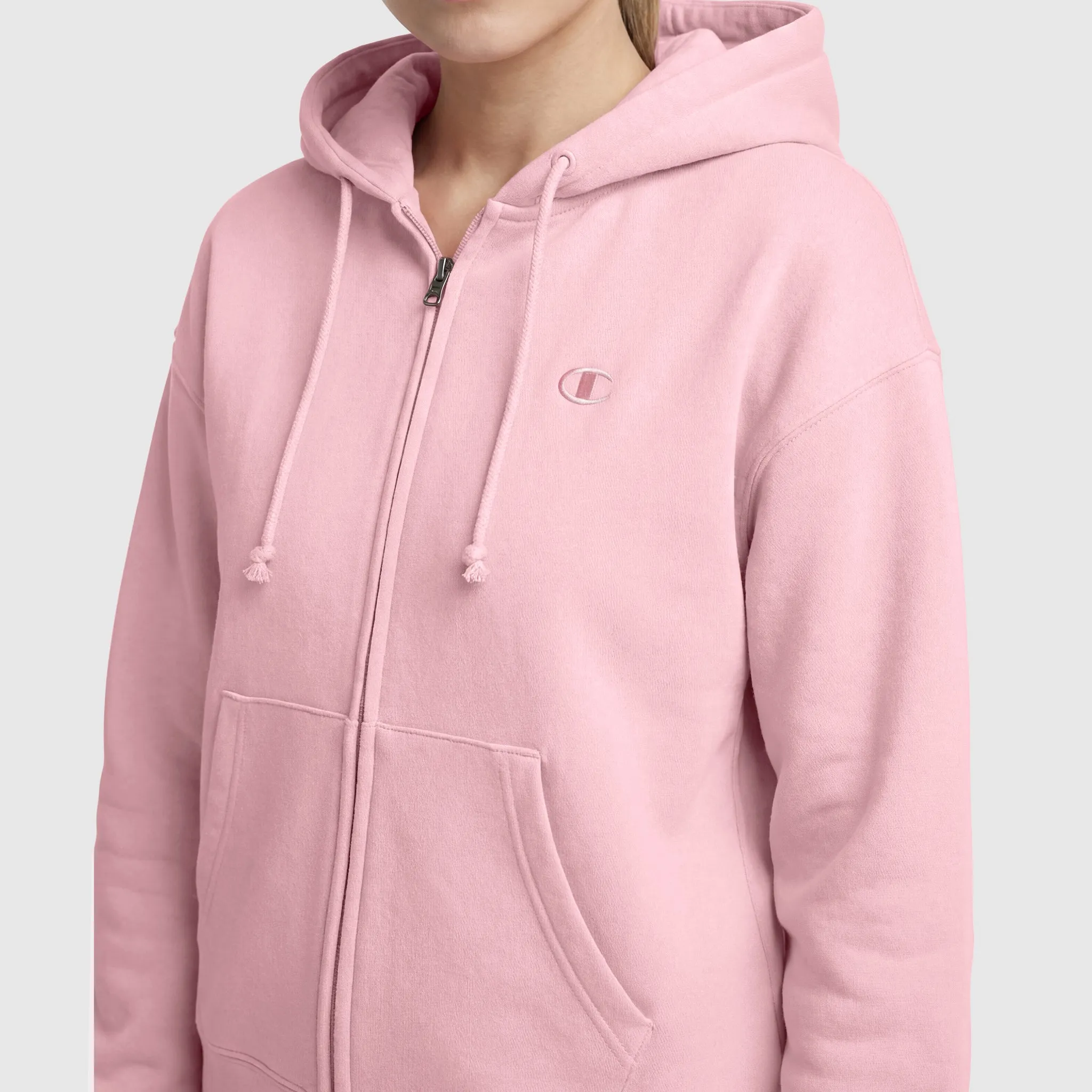 Powerblend Fleece Zip-Up Hoodie, C Logo sold by Champion product image thumbnail 3